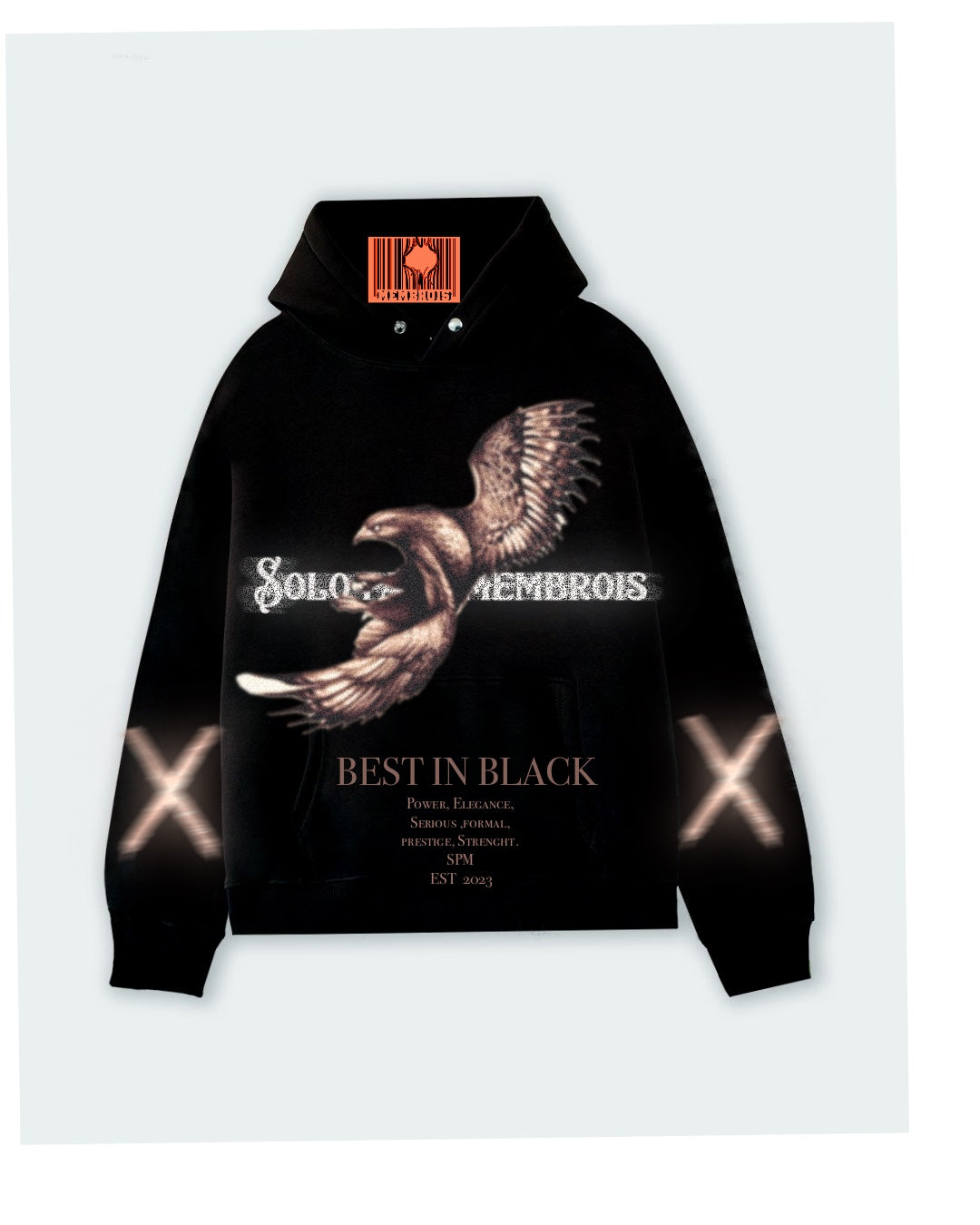 SPM Studio Recorded Bird Black Hoodie Sweatshirt